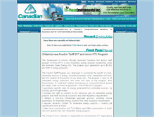 Tablet Screenshot of canadianenvironmental.com